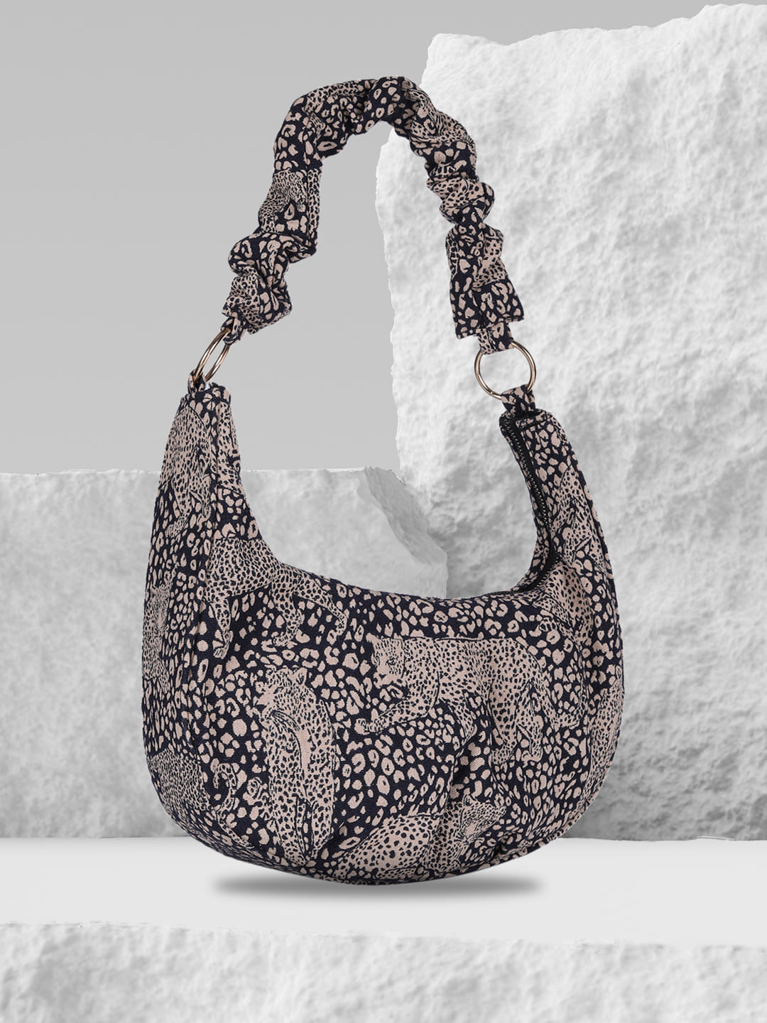 Multi Graphic Hobo Bag