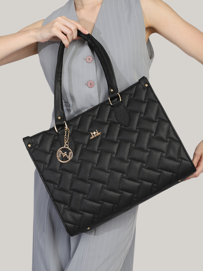 Ashley Black Tote Bag