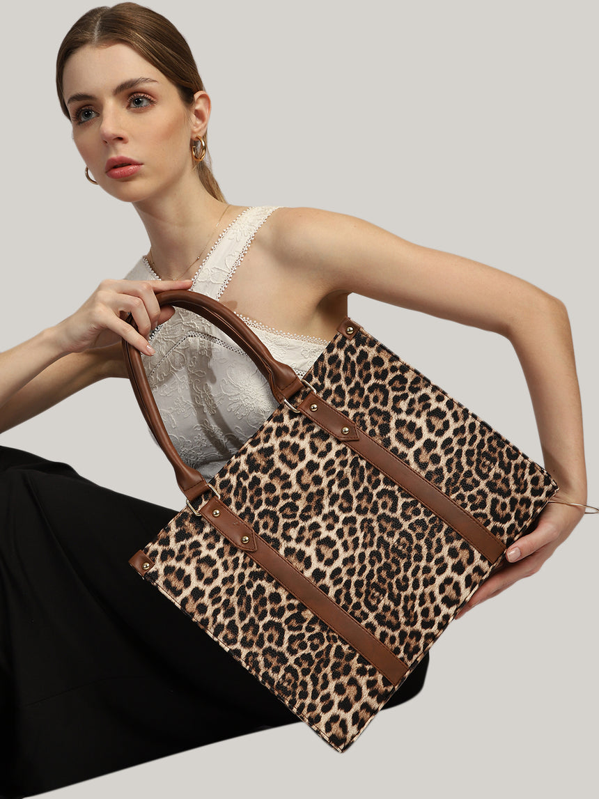 Leopard Printed Tote Bag