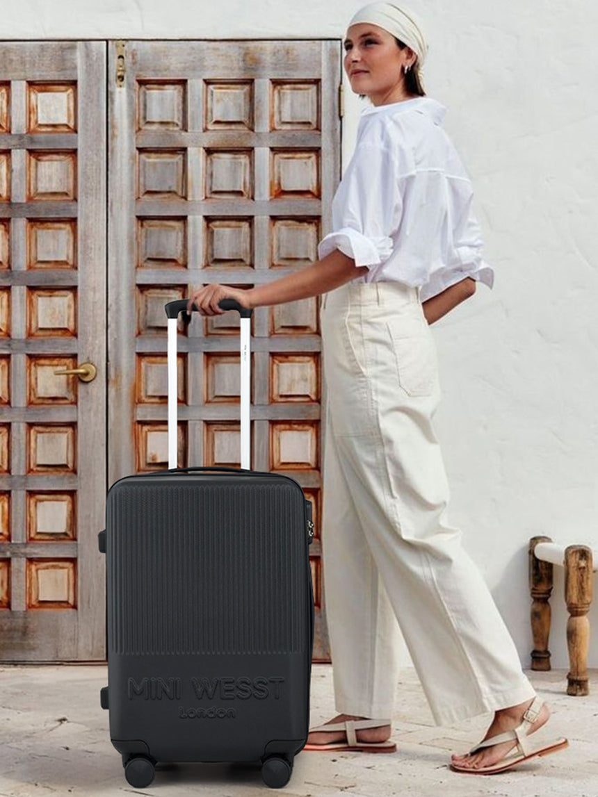 Mw London Check-In Black Medium Luggage