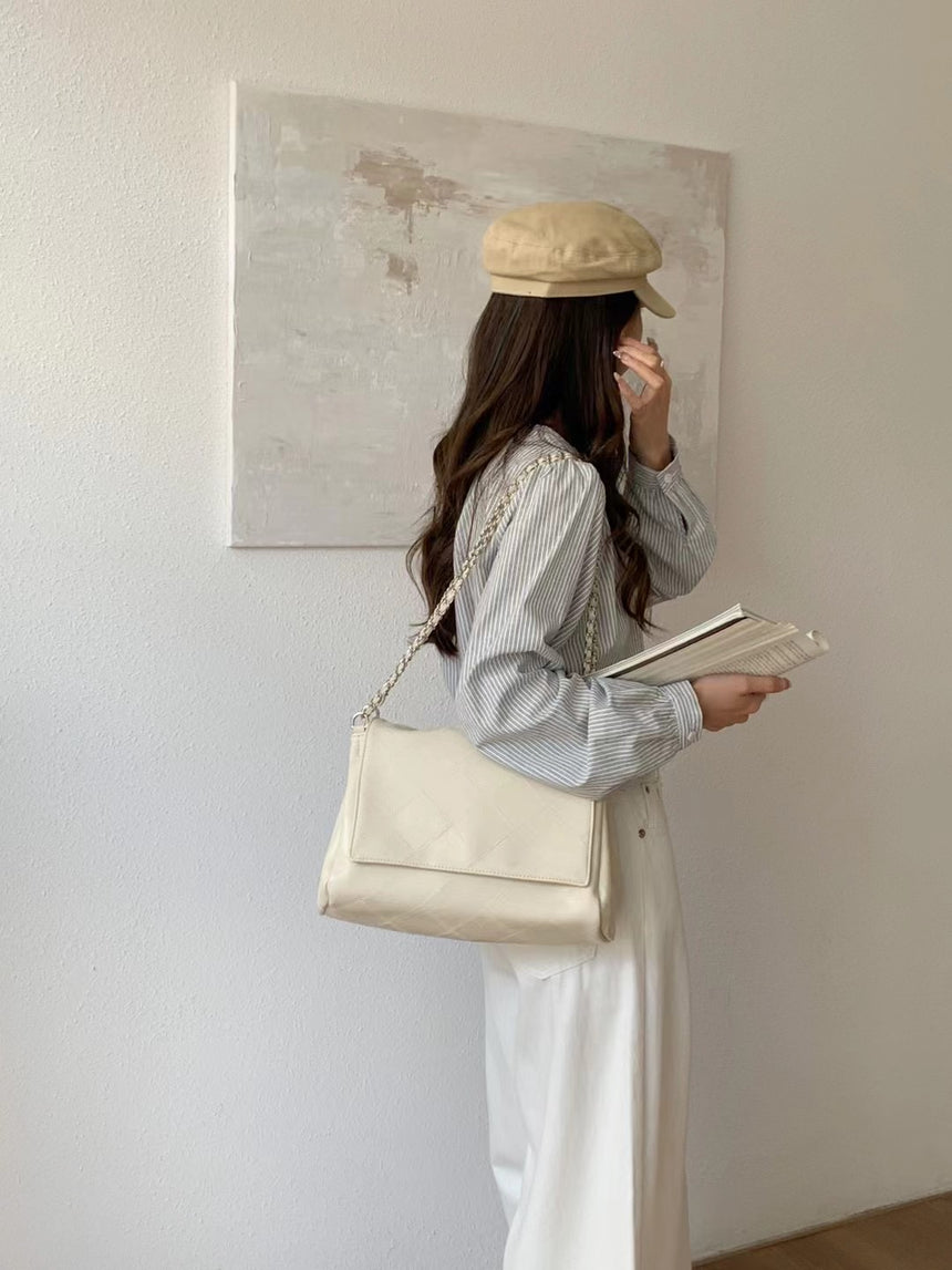 Milan White Sling Bag
