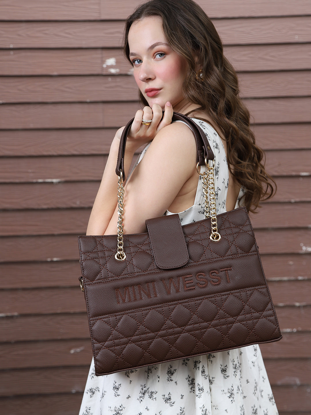 Mini Wesst Brown Signature Tote