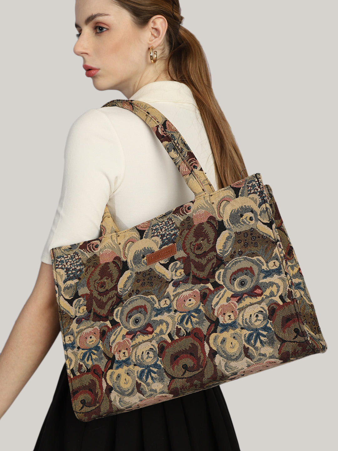 Mr Teddy Printed Tote