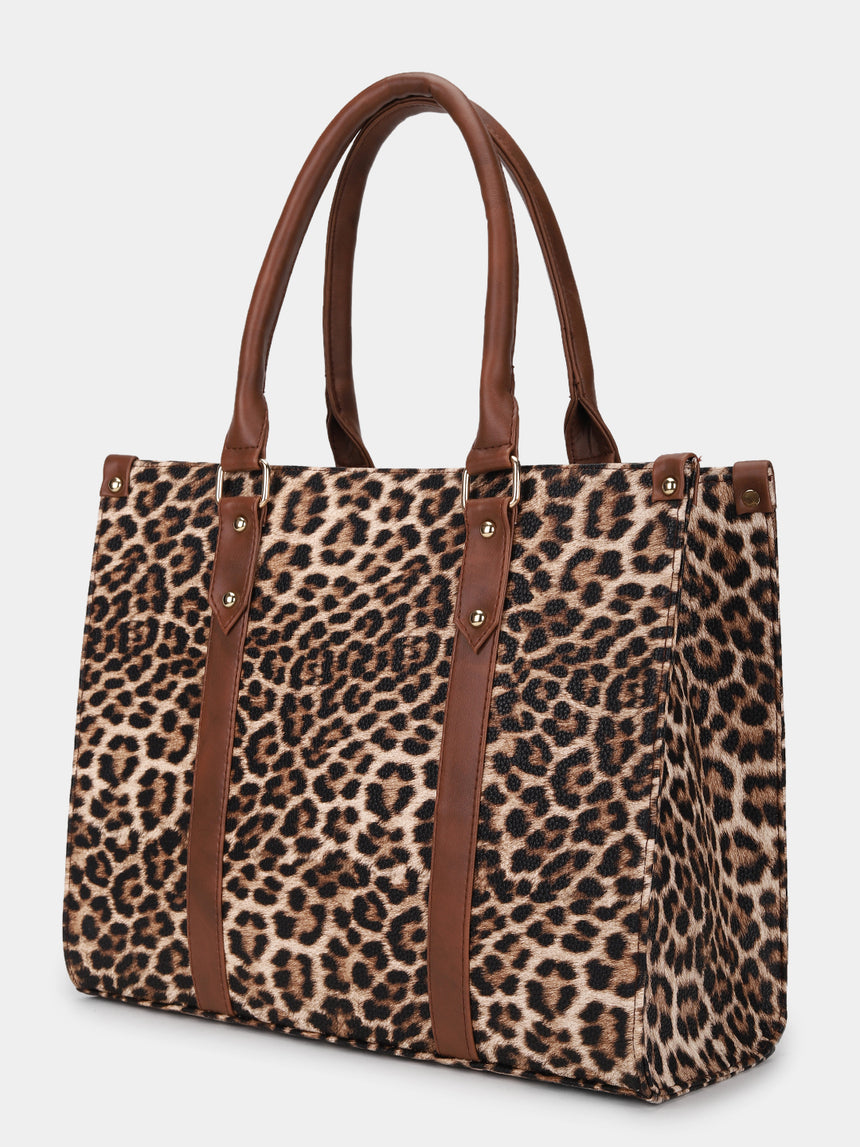 Leopard Printed Tote Bag