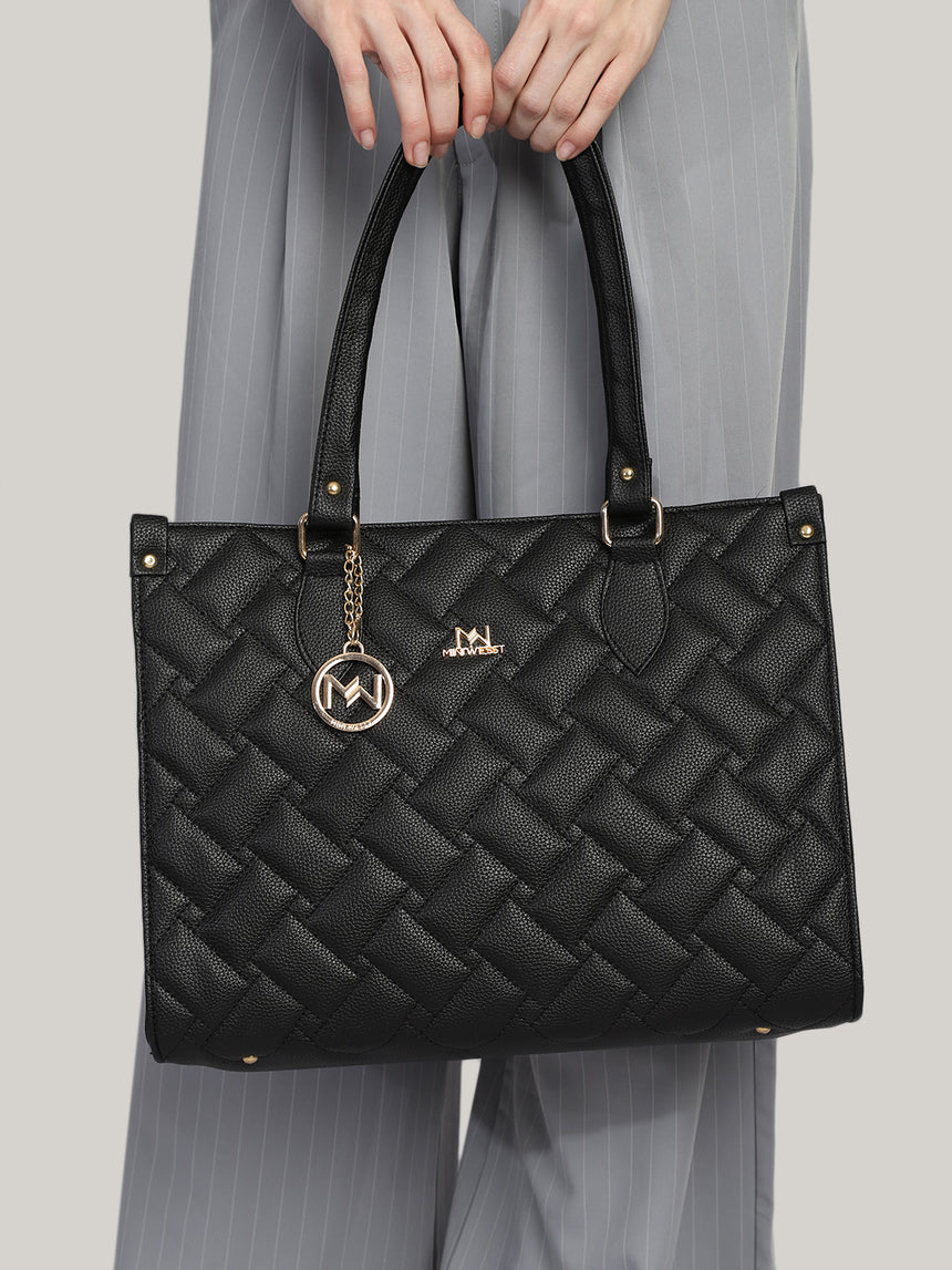 Ashley Black Tote Bag