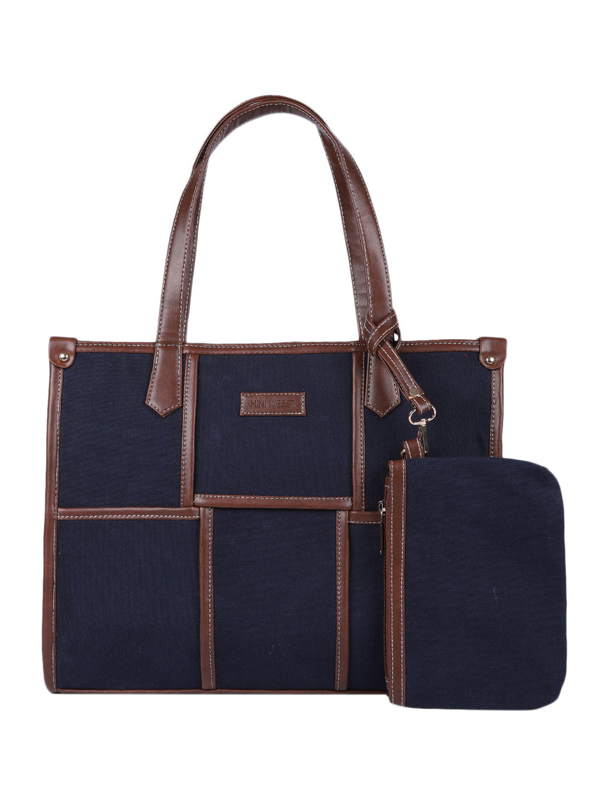 Dahlia Blue Tote Bag