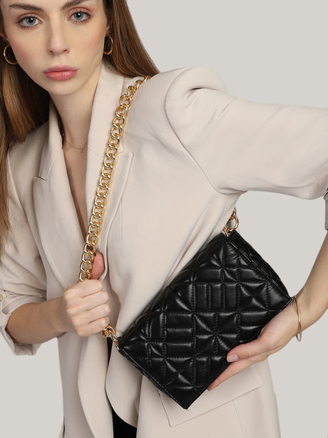Casual Solid Shoulder Bag