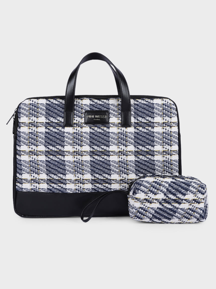 Bourbon Blue London Street Bag With Pouch