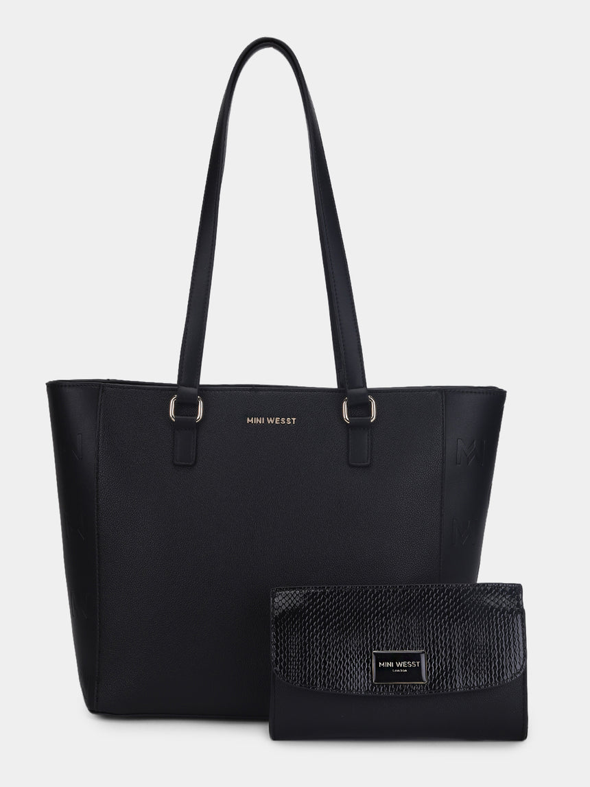 Buckingham Black London Tote