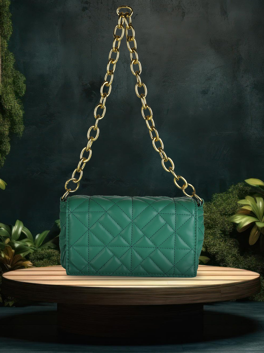 Casual Solid Shoulder Bag