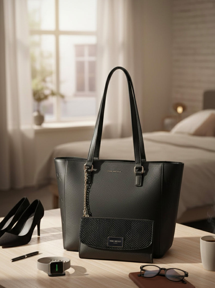Buckingham Black London Tote