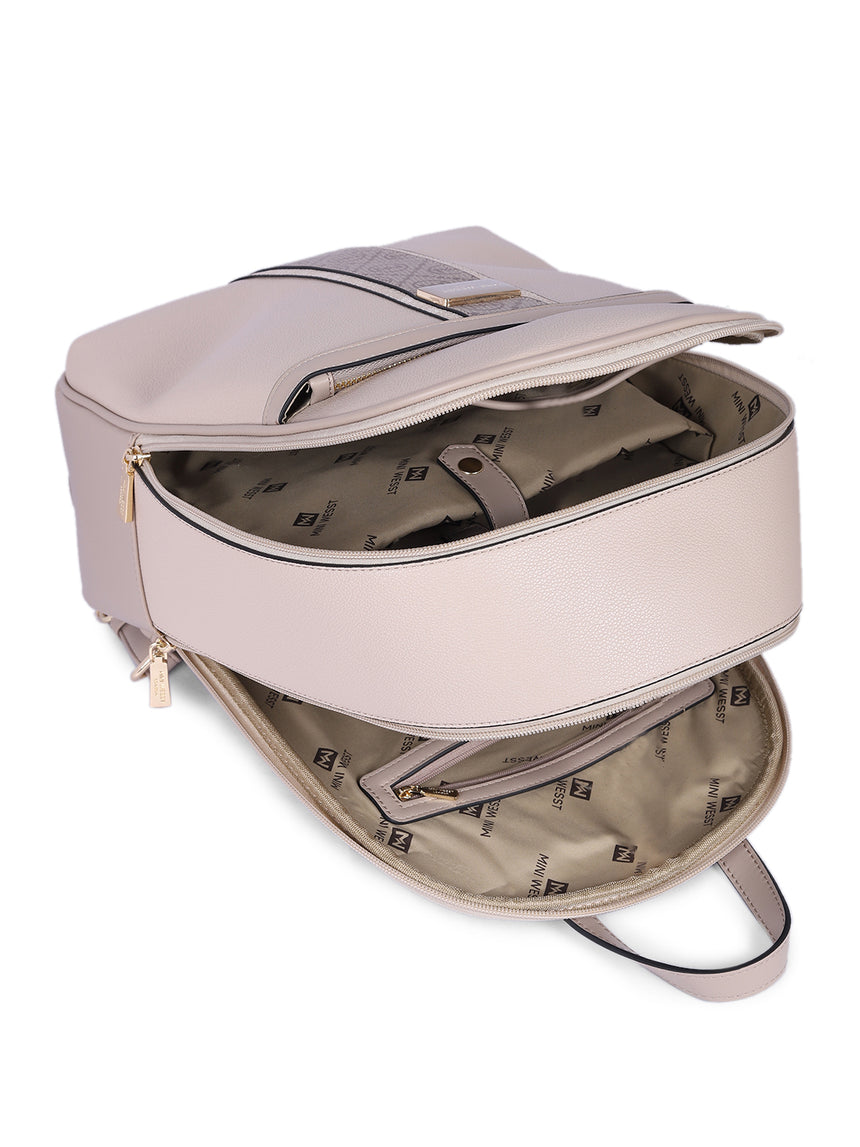 Noha Luxury Beige London Backpack