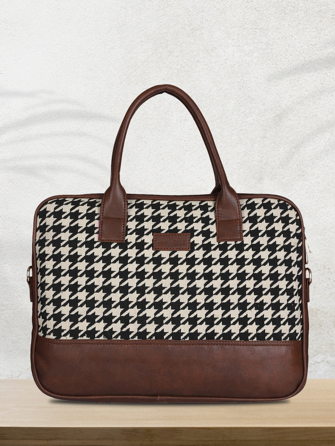 Houndstooth Laptop Bag