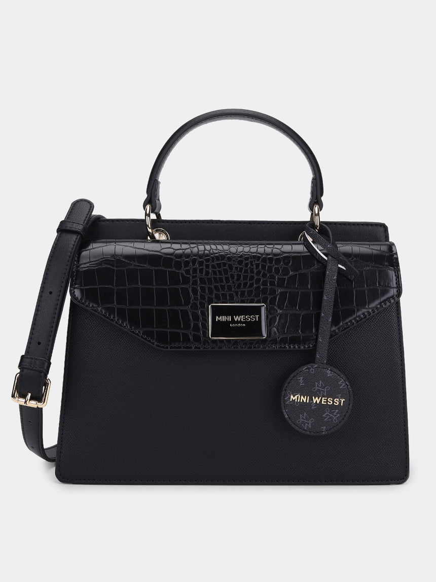 Yin & Yang Luxe Black London Handbag