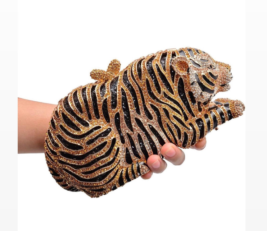 Tiger Multicolor Clutch