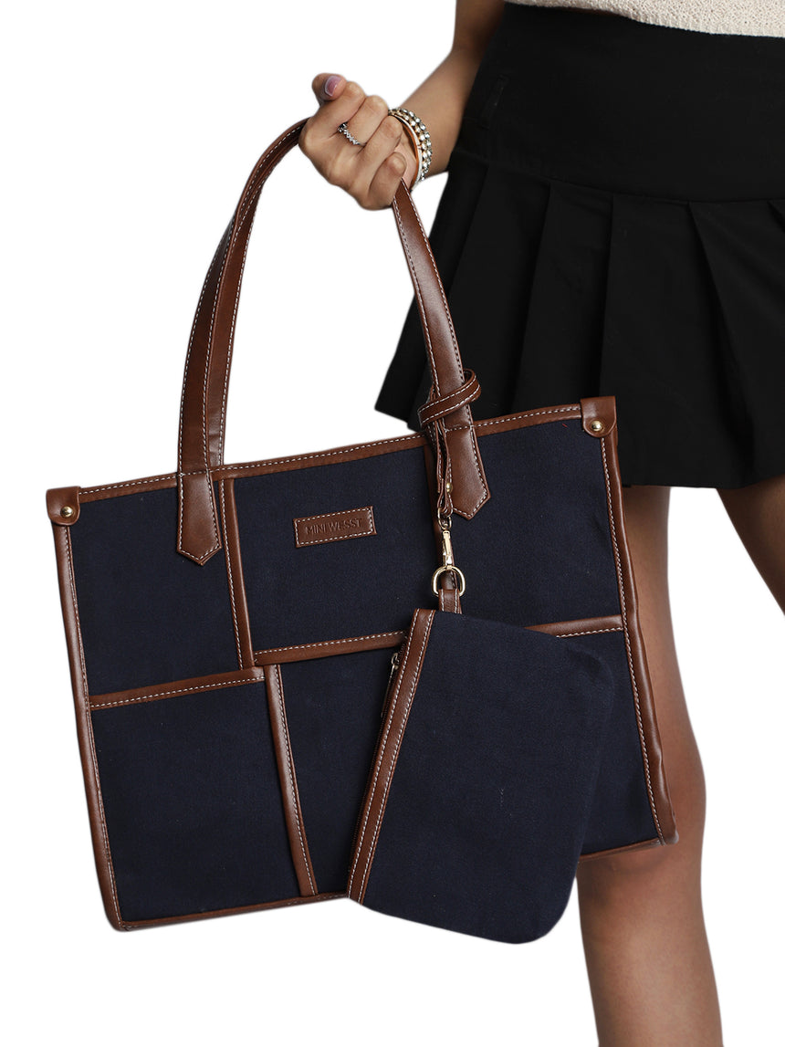 Dahlia Blue Tote Bag