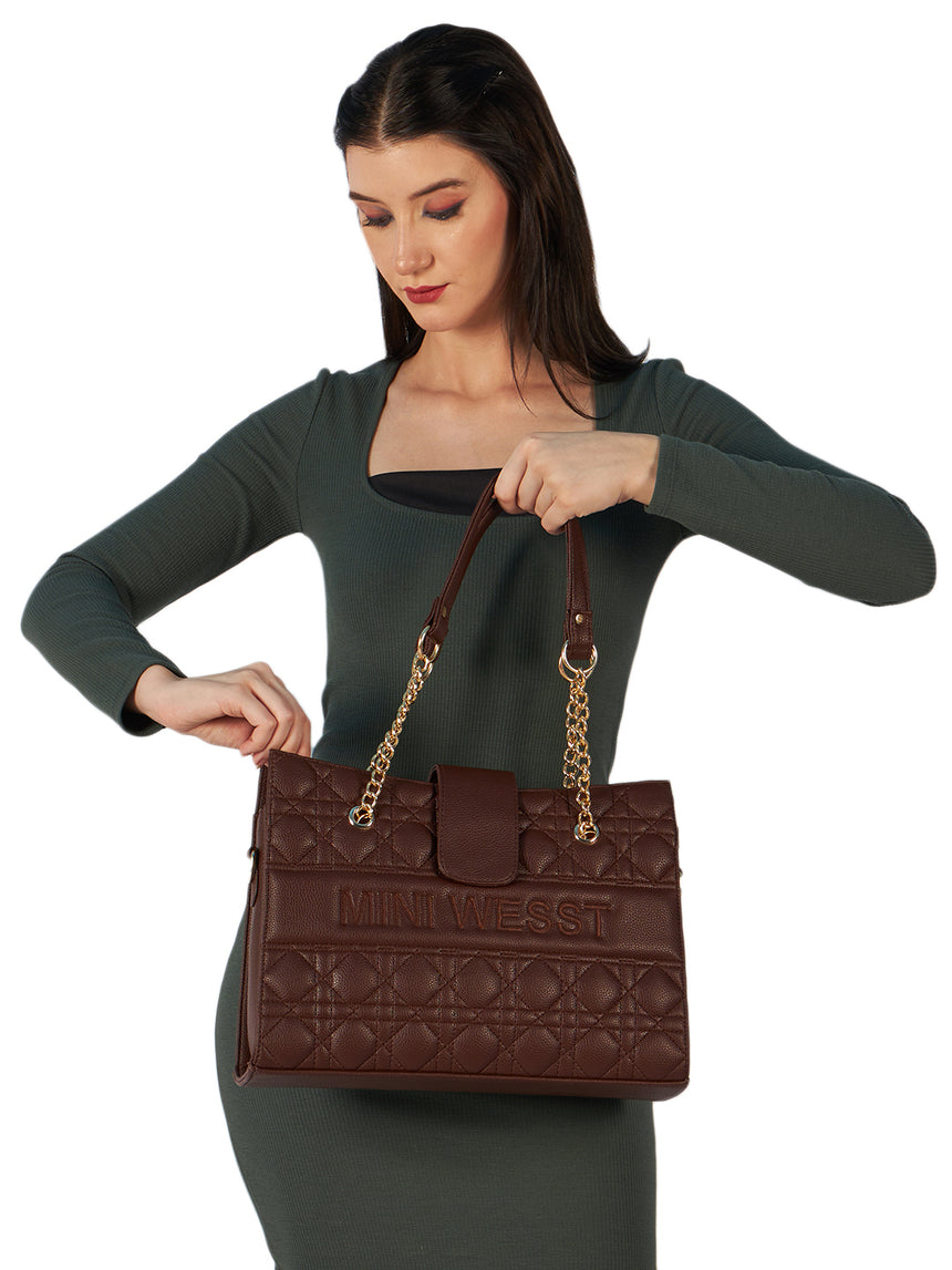 Mini Wesst Brown Signature Tote