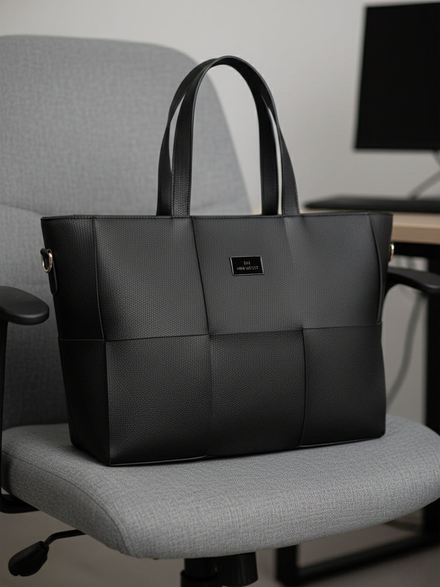 Executive Black Tote Bag