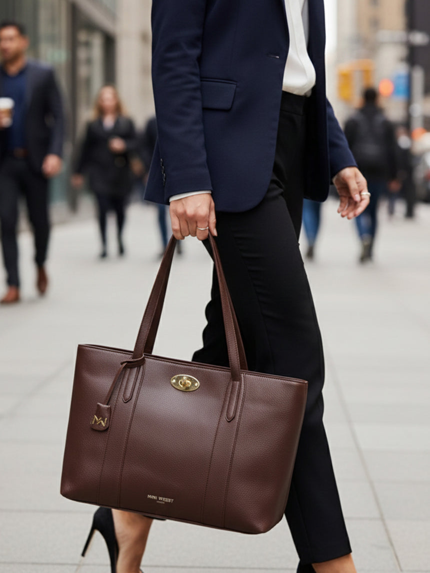 Ava Classic Brown Tote