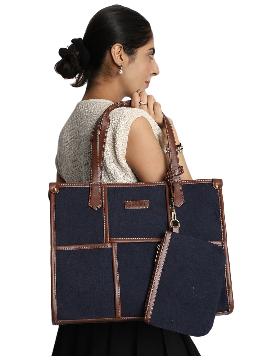 Dahlia Blue Tote Bag