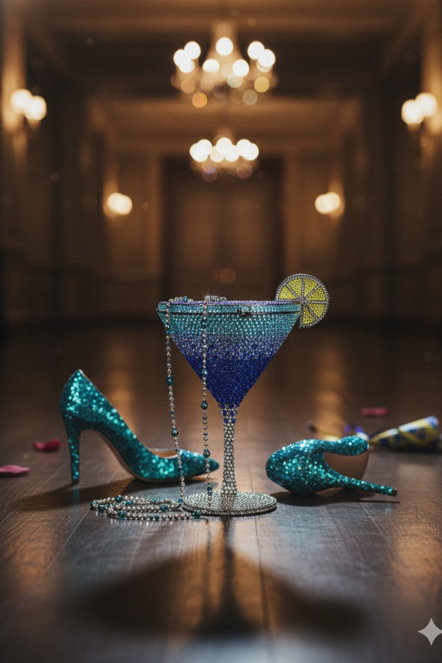 Champagne Multicolor Clutch