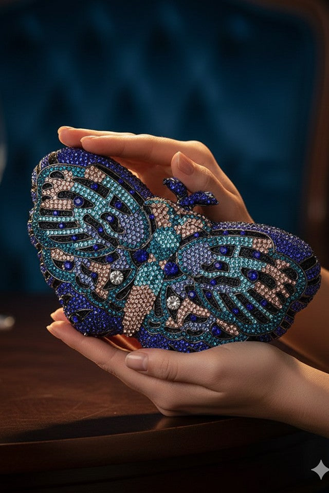 Butterfly Multicolor Clutch