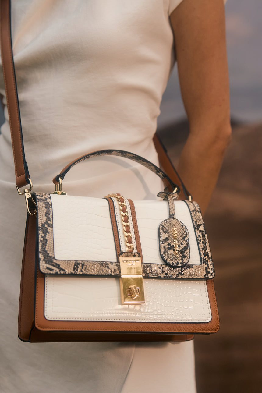 Default Title Bella Luxe White Handbag