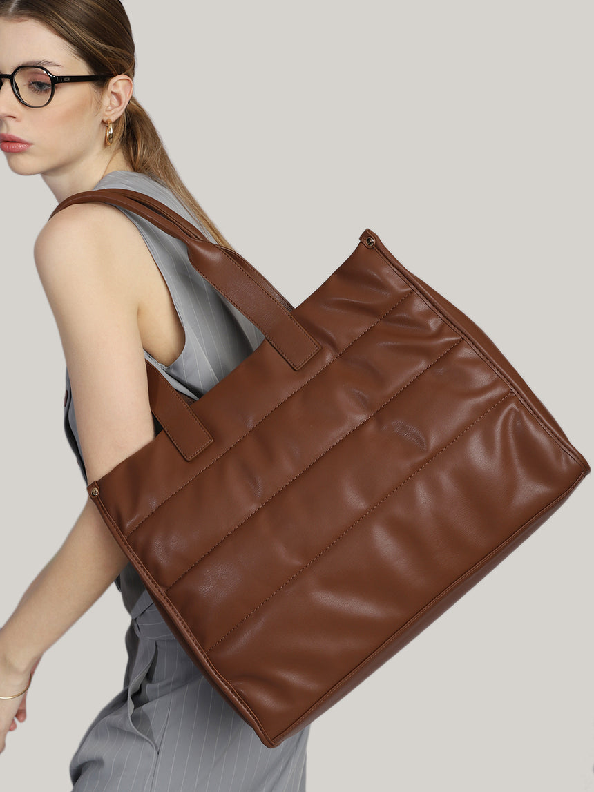 Parisian Luxury Tan London Tote