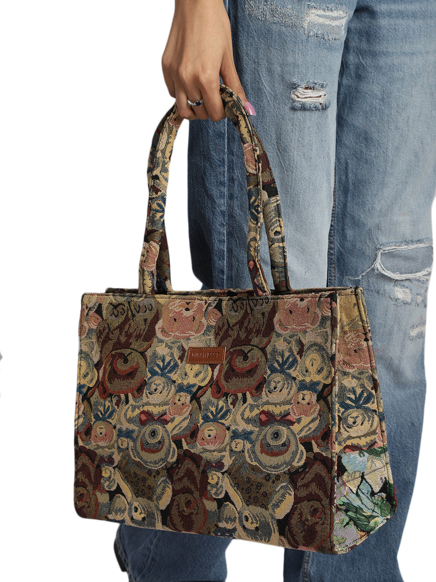 Mr Teddy Printed Tote