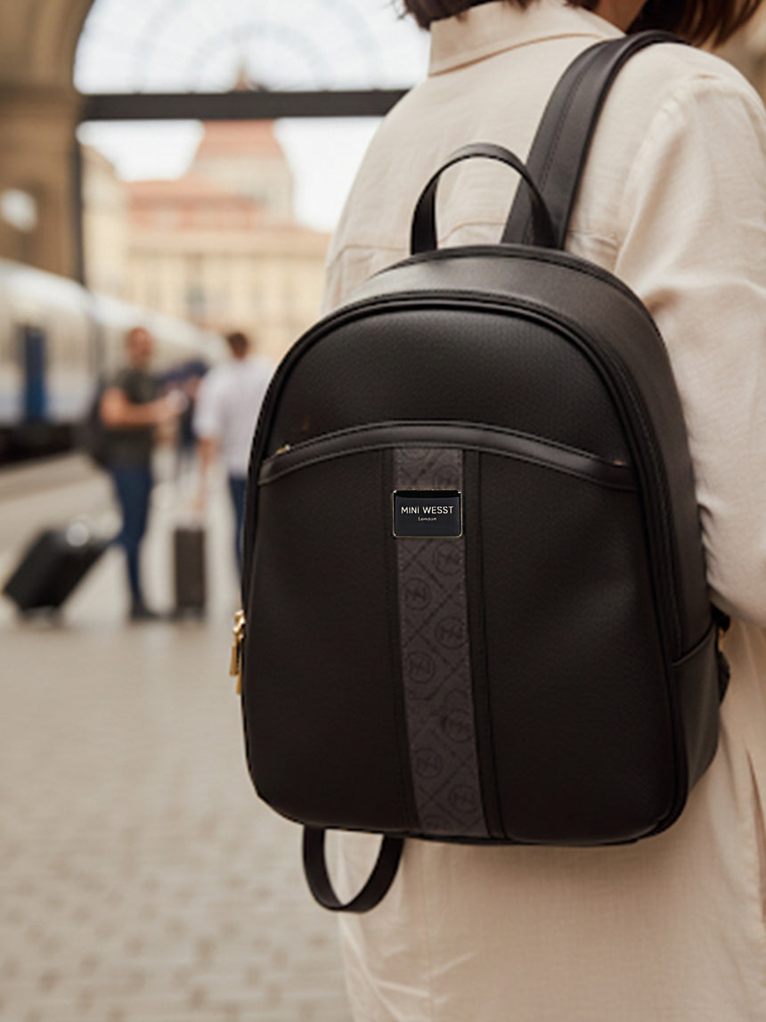 Noha Luxury Black London Backpack