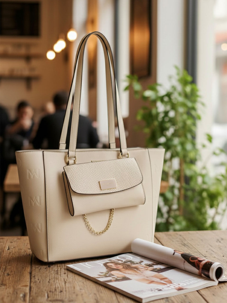 Buckingham White London Tote