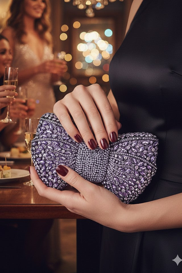 Bow Multicolor Clutch