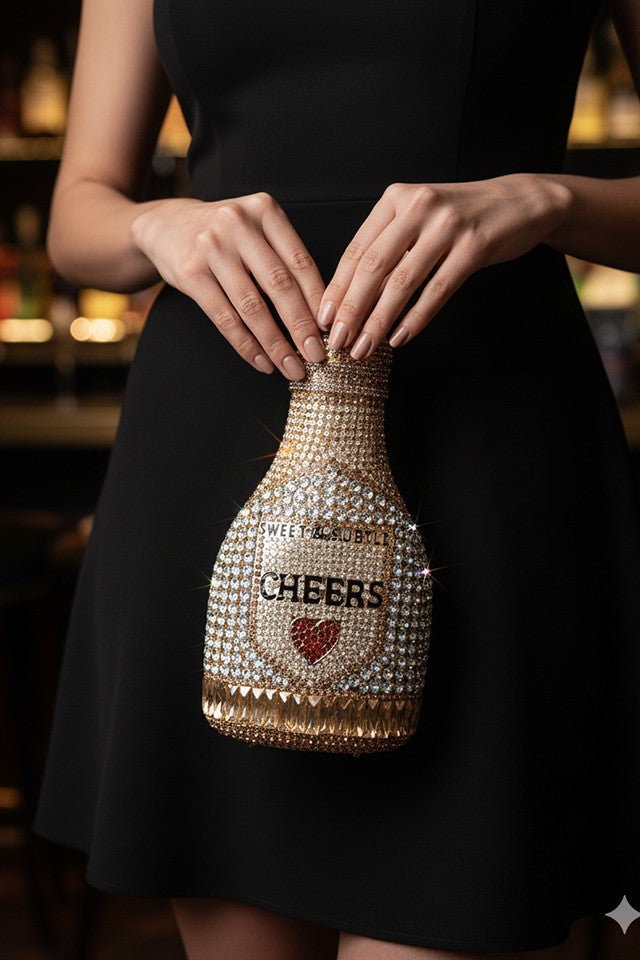 Champagne Multicolor Clutch