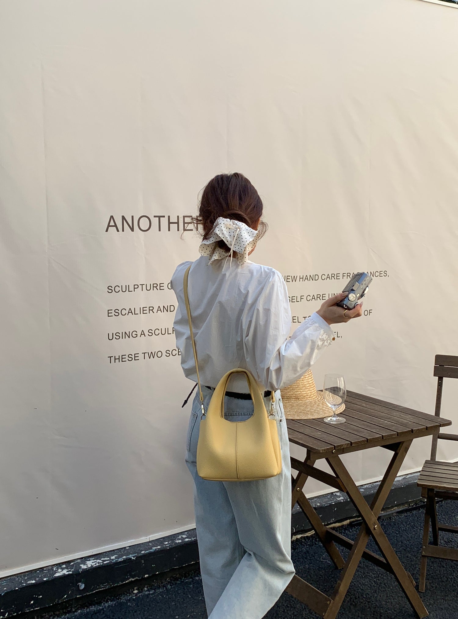 Yellow Hilary Bucket Sling Bag