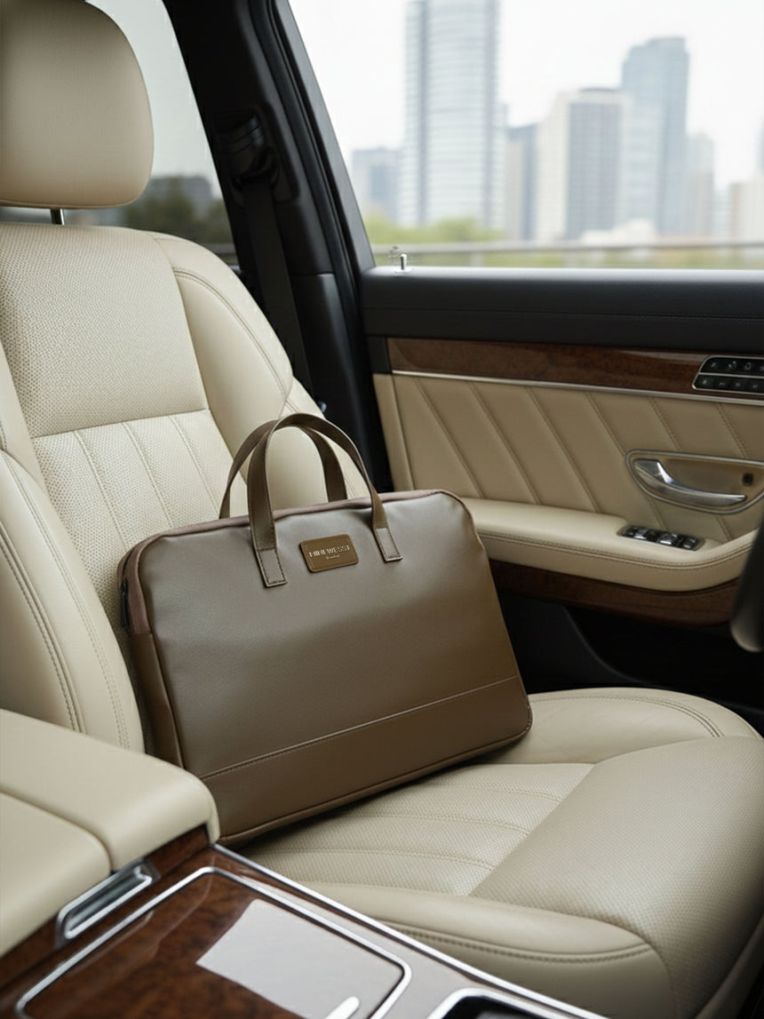 Burbon Whiskey Brown London Laptop Bag