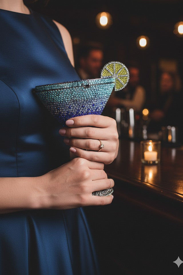 Champagne Multicolor Clutch