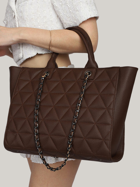 Hannah Montanna Brown Tote