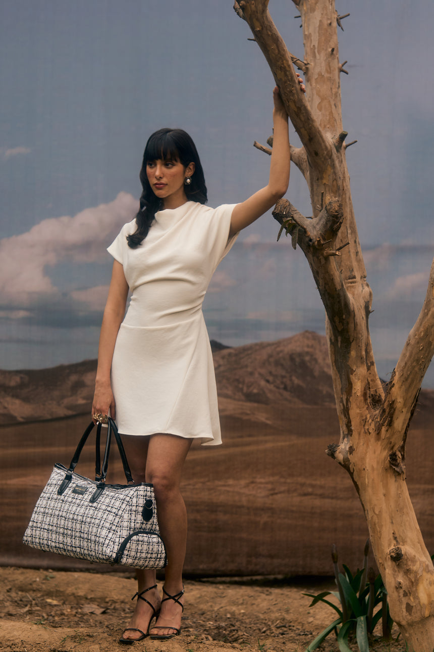 Wall Street White London Duffle Bag