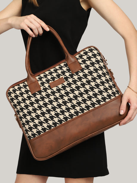 Houndstooth Laptop Bag
