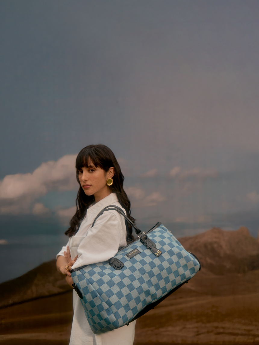 Wall Street Blue London Duffle Bag