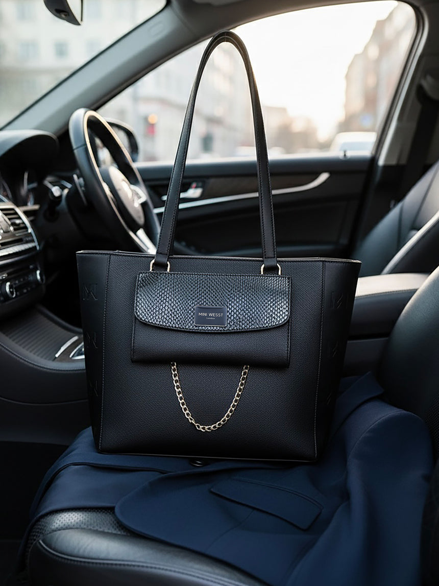 Buckingham Black London Tote