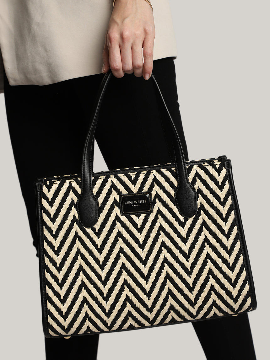 Boulevard Luxe Printed London Handbag
