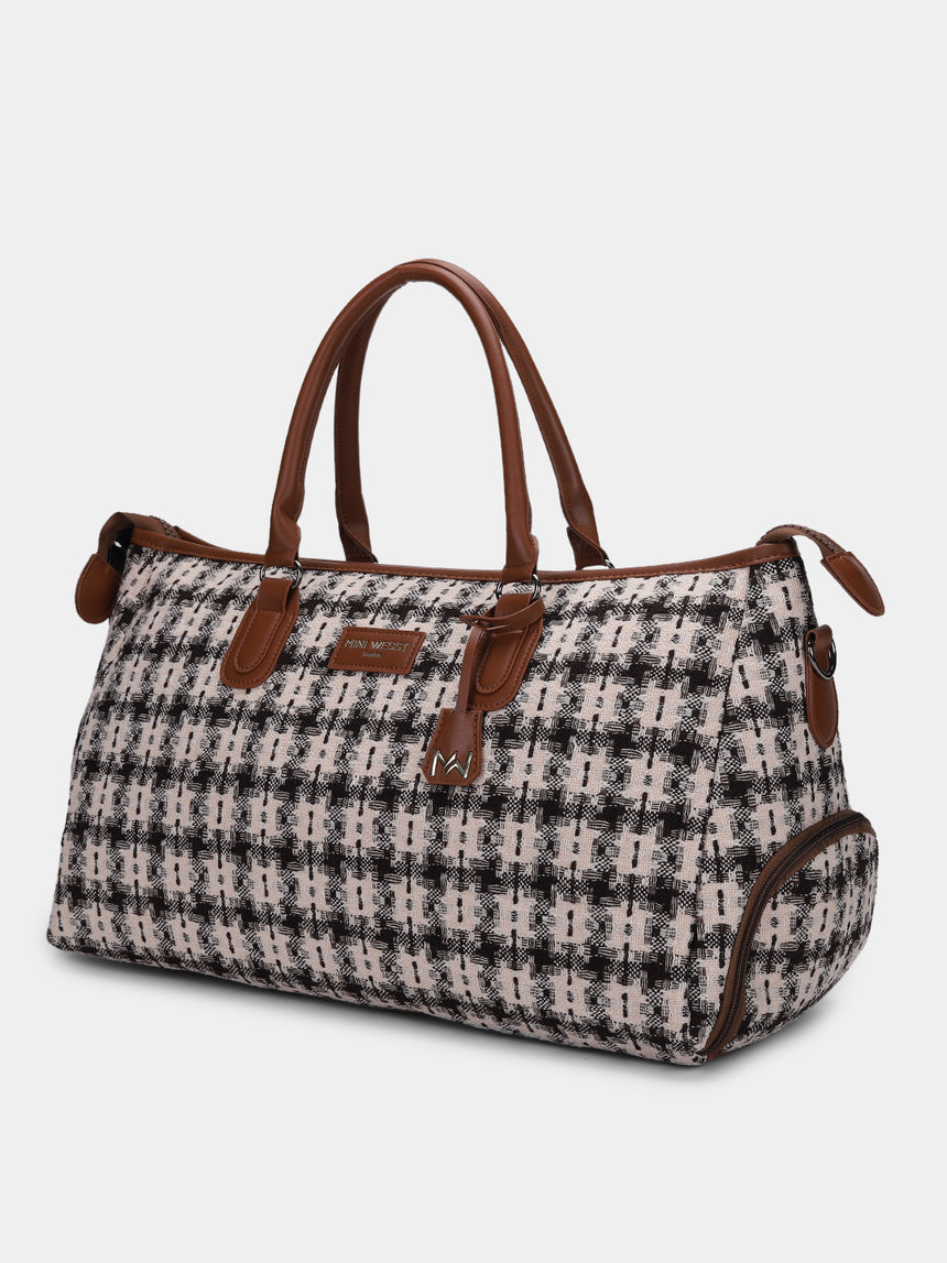 Wall Street Brown and Black London Duffle Bag