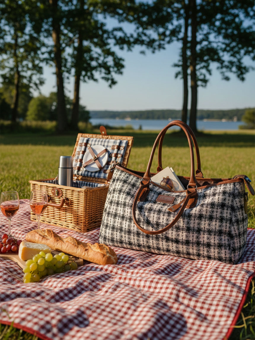 Wall Street Brown and Black London Duffle Bag