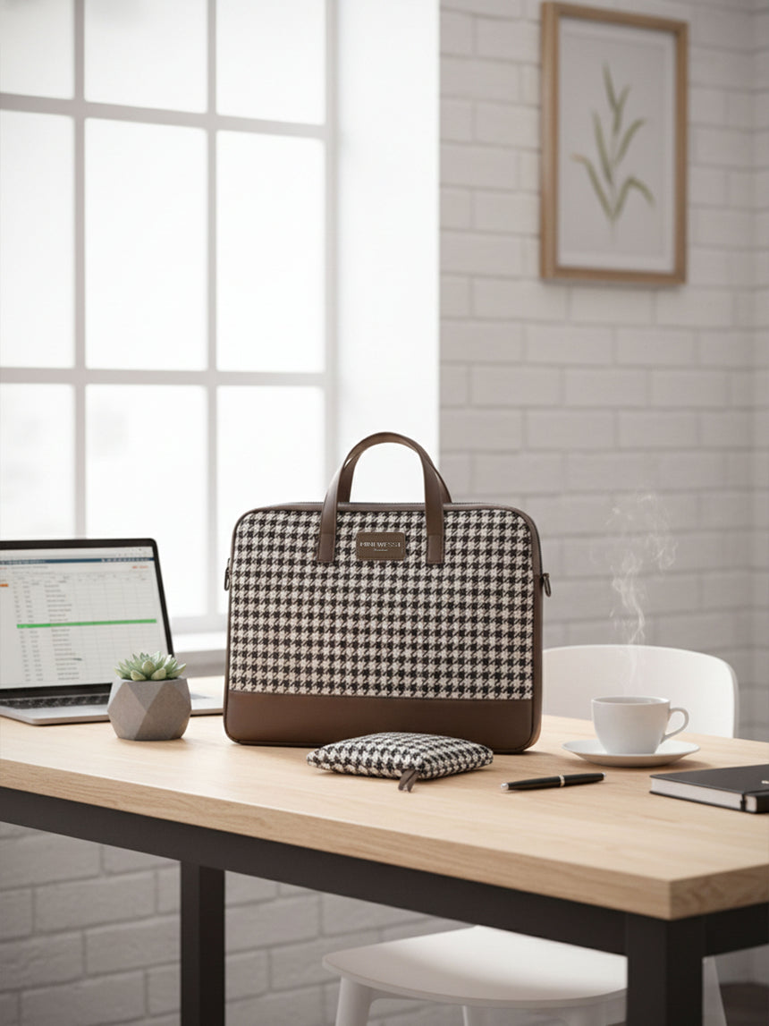 Bourbon Brown London Street Bag With Pouch