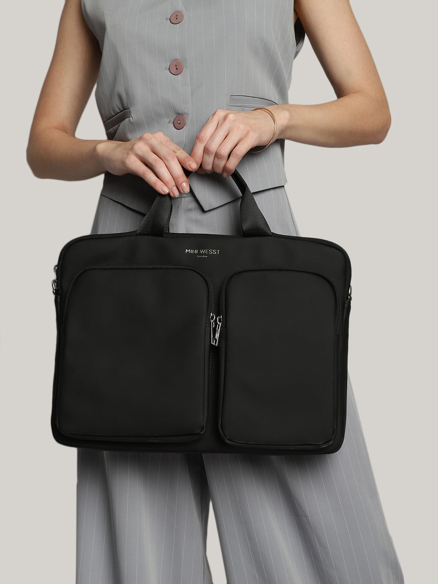 Cairo Luxe Black London Laptopbag