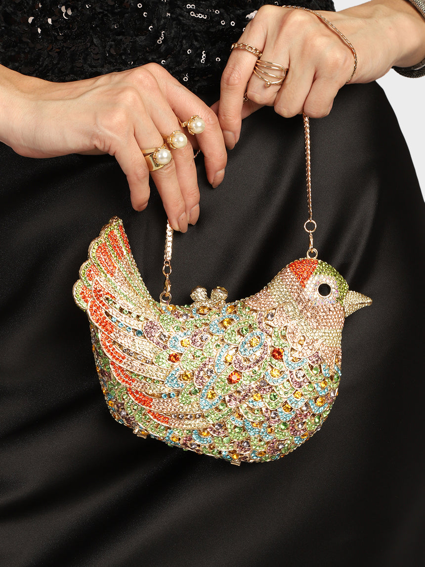 Parrot Multicoloured Clutch