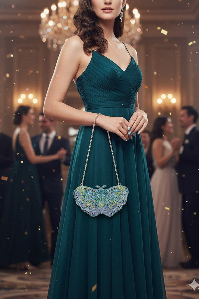 Butterfly Multicolor Clutch