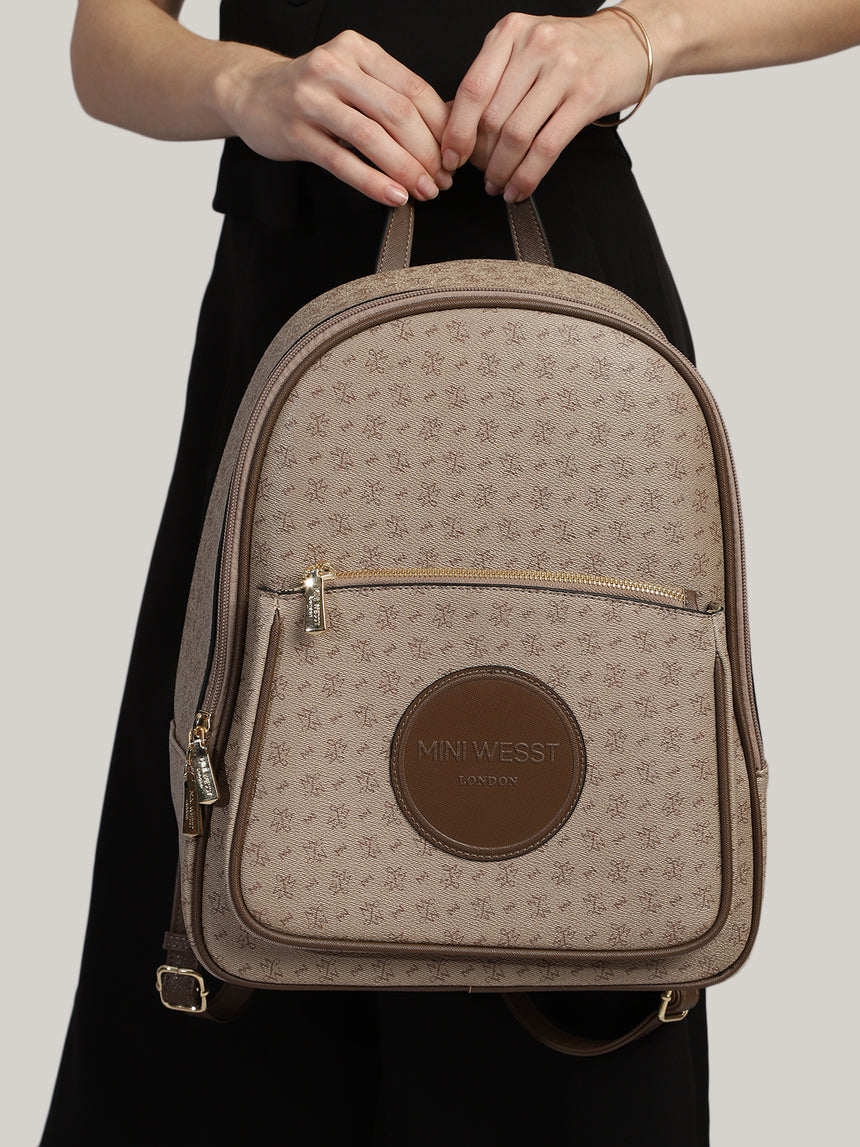 Runway Luxury Brown Backpack