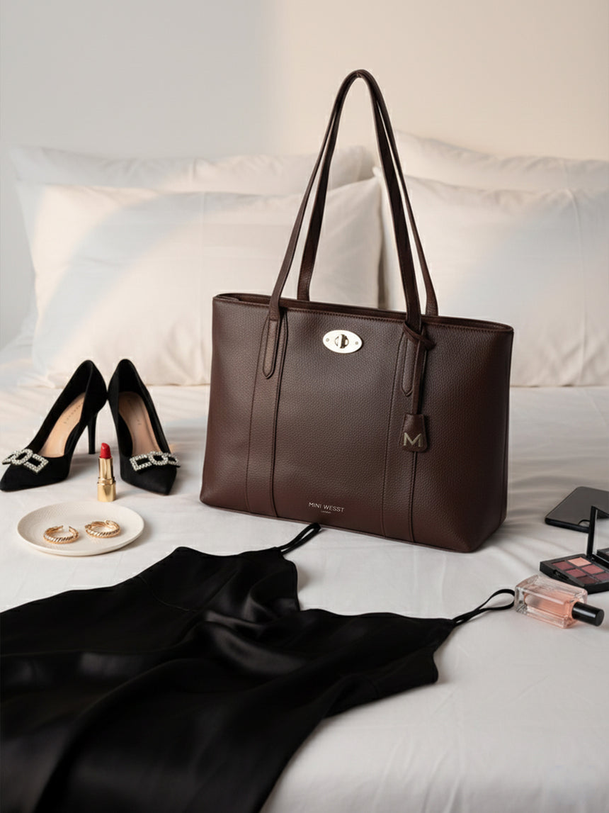 Ava Classic Brown Tote